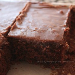 Chocolate Sheet Cake With Chocolate Frosting