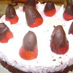 Chocolate-Dipped Strawberry Cheesecake