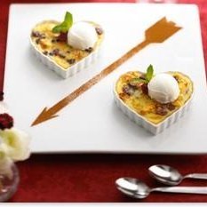 Cherry Bread Pudding With Chavrie