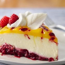 Lemon Raspberry Swirl Pie