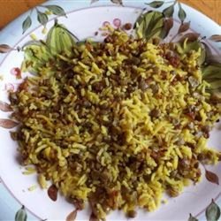 Green Lentils and Rice Assyrian Style