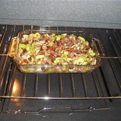 Roasted Red Pepper and Sausage Stuffing