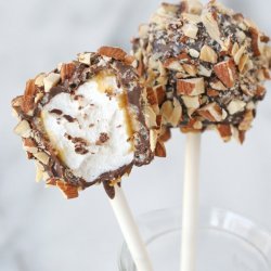 Caramel-Nut Marshmallow Pops