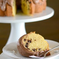 Chocolate Chip Cake With Chocolate Frosting