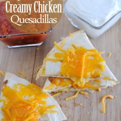 Creamy Chicken Quesadillas