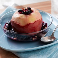 Baked Apples and Blueberries