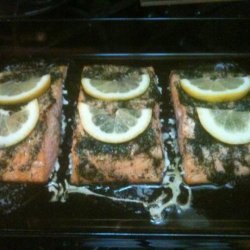 Grilled Dilled Salmon Fillets
