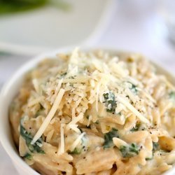 Orzo with Spinach & Parmesan