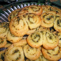 Palmiers Du Basilic (Basil-Scented Savory Cookies