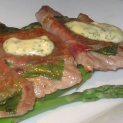 Veal and Asparagus With Basil Mayonnaise