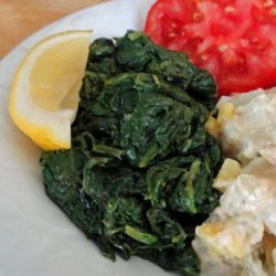 Cold Lemony Greens from Greece