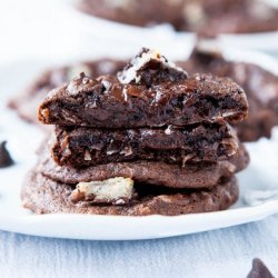 Chocolate Coconut Mound Cookies
