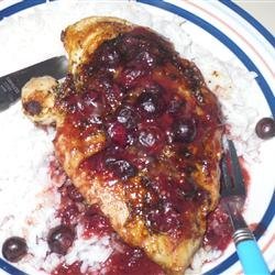 Rosemary Chicken with Blueberry Sauce