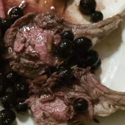 Rack of Lamb with Blueberry Sauce