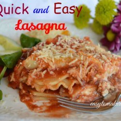 Quick Easy Lasagna