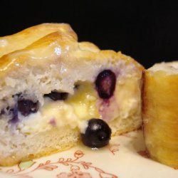 Blueberry Cream Cheese Braided Loaf