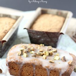 Pistachio Pound Cakes With Drippy Icing