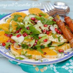 Orange-Cucumber Salad for 2
