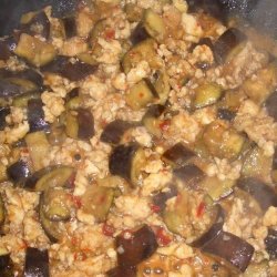 Minced Chicken and Eggplant