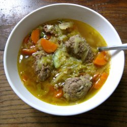 Cabbage beef soup