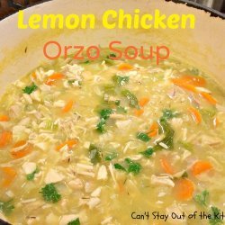 Greek Chicken Soup With Orzo
