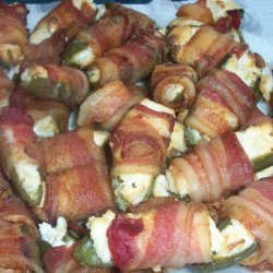 Easy Bacon Wrapped Stuffed Jalapenos