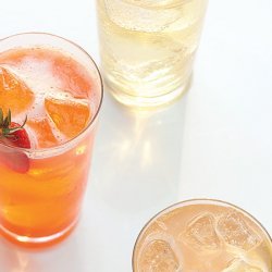 Strawberry Lemon and Basil Soda