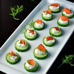 Cucumber With Smoked Salmon
