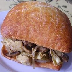 Mushroom Artichoke Sandwich