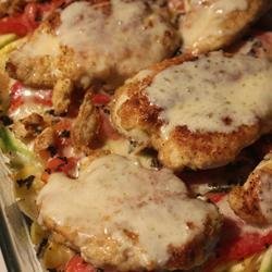 Baked Chicken and Zucchini