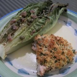 Parmesan Chicken With Caesar-Roasted Romaine