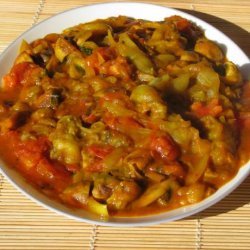 Aubergine and Mushroom Curry