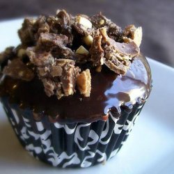 Chocolate Cupcakes With Nutella-Kahlua Ganache and Ferrero Roche