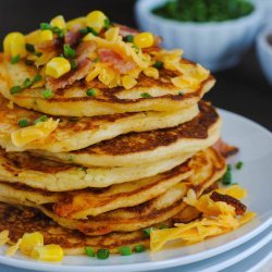 Cheddar Corn Pancakes