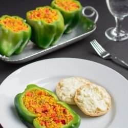 Vegetable Stuffed Green Peppers