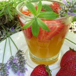 Strawberry and Lavender Pastis Spritzer
