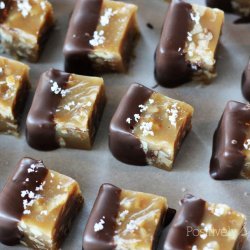 Salted Chocolate-Dipped Caramels