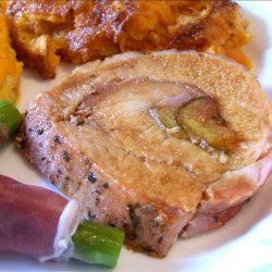 Roast Pork Loin With Fig and Prosciutto Stuffing