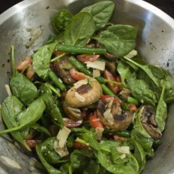 Barbecue /Bbq Mushroom and Green Bean Salad