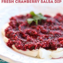 Cranberry Salsa Dip With Cream Cheese