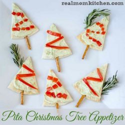 Pita Christmas Tree Appetizer