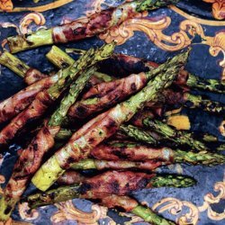 Grilled Pancetta Wrapped Asparagus