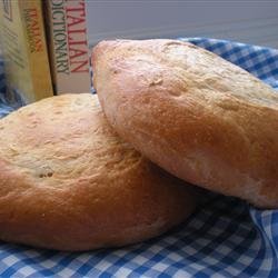 Italian Bread Baked on a Pizza Stone