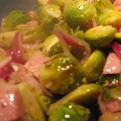Ham and Brussels Sprout Bake