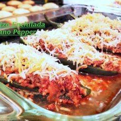 Chorizo Stuffed Poblano Peppers