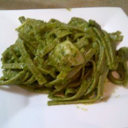 Vegan Linguine With Spinach Pesto
