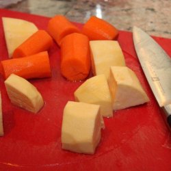 Sweet Potato and Carrot Crisp