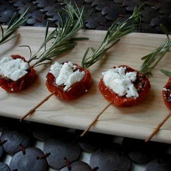 Oven Roasted Tomatoes With Goat Cheese