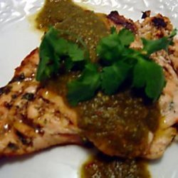 Grilled Chicken With Chile Verde Sauce