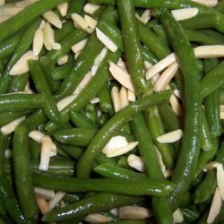 Microwave Green Bean With Almonds